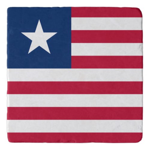 Patriotic Liberia Flag Trivet