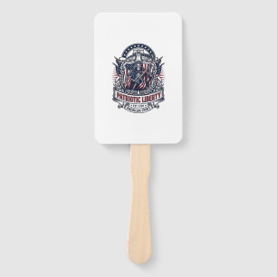 Patriotic Liberty Reaper Dark Patriot Skeleton & R Hand Fan