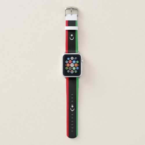 Patriotic Libya Flag Apple Watch Band