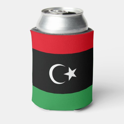 Patriotic Libya Flag Can Cooler