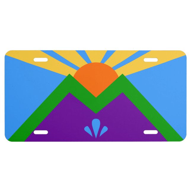 Patriotic license plate, Flag of Manitou Springs License Plate (Front)