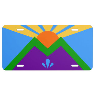 Patriotic license plate, Flag of Manitou Springs Plate