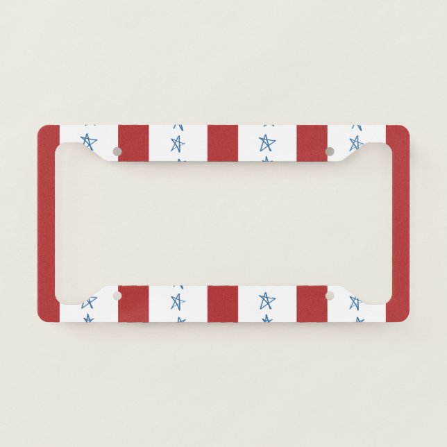 Patriotic License Plate Frame (Front)