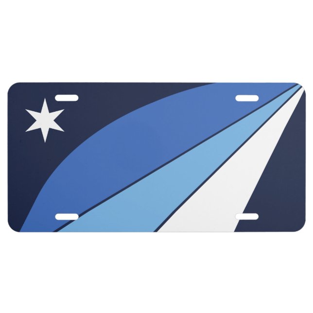 Patriotic license plate with Flag of Columbia, SC (Front)