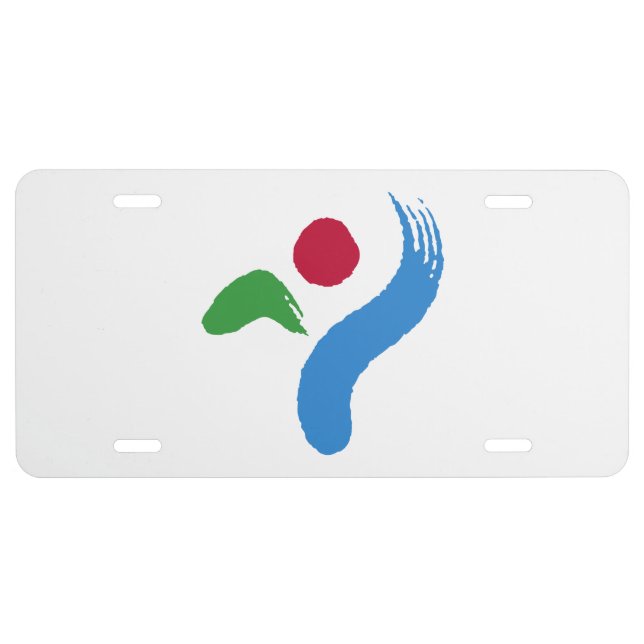 Patriotic license plate with Flag of Seoul (Front)