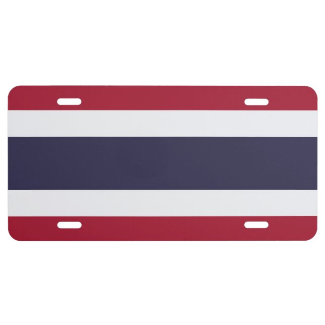 Patriotic license plate with Flag of Thailand (Front)