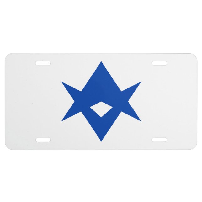Patriotic license plate with Flag of Toyota City (Front)
