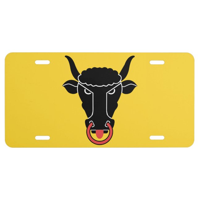 Patriotic license plate with Flag of Uri, Swiss (Front)