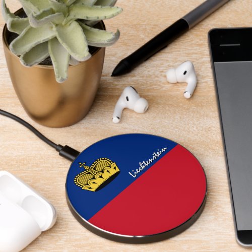 Patriotic Liechtenstein Charger Flag Wireless Charger