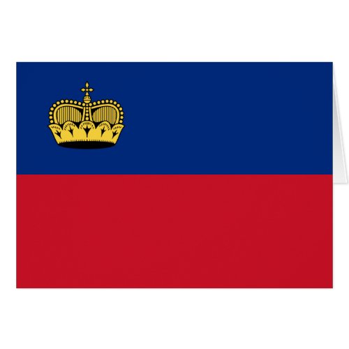 Patriotic Liechtenstein Flag