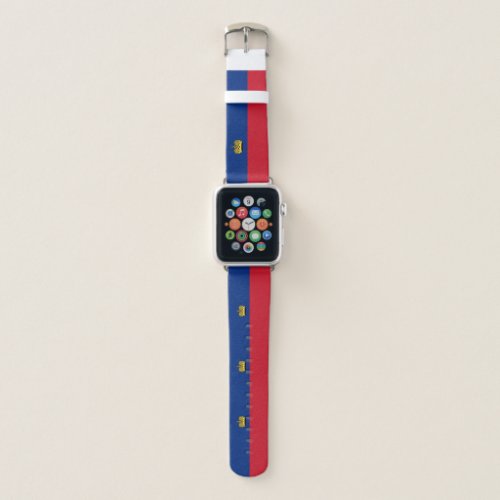 Patriotic Liechtenstein Flag Apple Watch Band