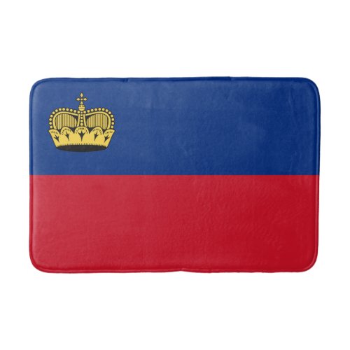 Patriotic Liechtenstein Flag Bath Mat