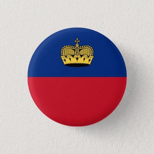 Patriotic Liechtenstein Flag Button