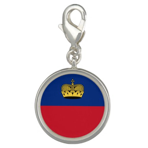 Patriotic Liechtenstein Flag Charm