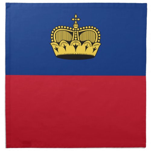 Patriotic Liechtenstein Flag Cloth Napkin
