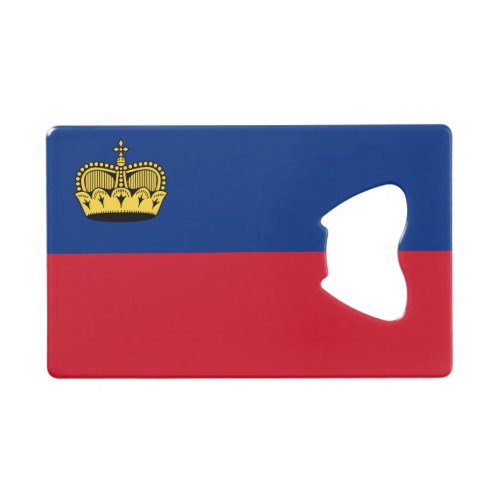 Patriotic Liechtenstein Flag Credit Card Bottle Opener
