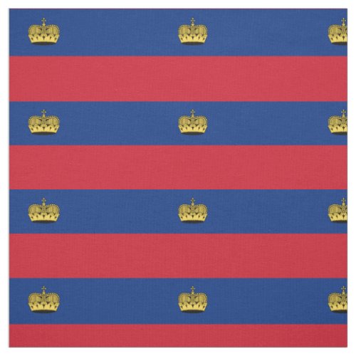 Patriotic Liechtenstein Flag Fabric