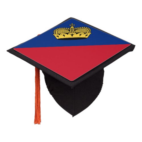 Patriotic Liechtenstein Flag Graduation Cap Topper