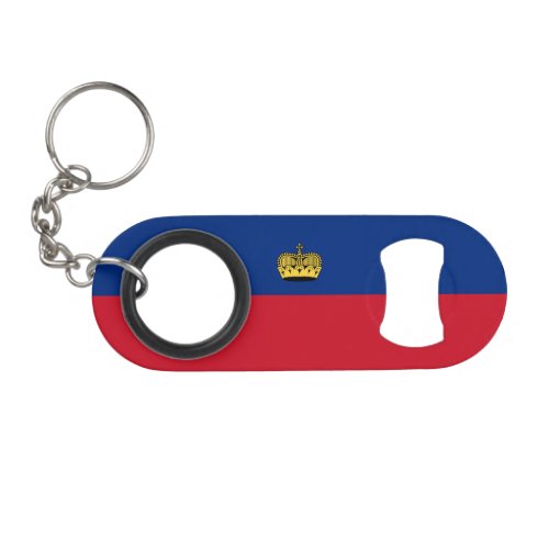 Patriotic Liechtenstein Flag Keychain Bottle Opener
