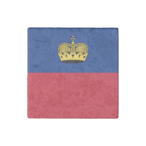 Patriotic Liechtenstein Flag Stone Magnet