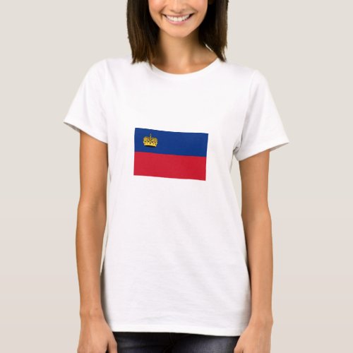 Patriotic Liechtenstein Flag T_Shirt