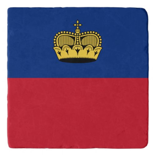 Patriotic Liechtenstein Flag Trivet