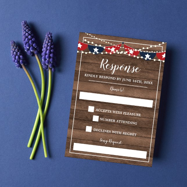 Patriotic Lights Frame July Fourth Banner Response (Creator Uploaded)