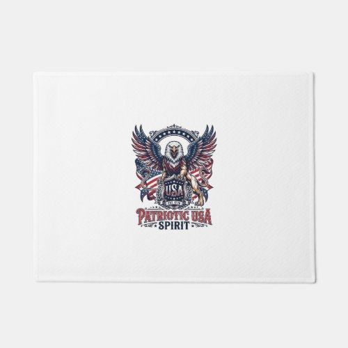 Patriotic Lion Eagle Guardian Animal Hybrid Patrio Doormat