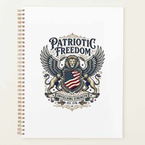 Patriotic Lion Eagle Guardian Animal Hybrid Patrio Planner