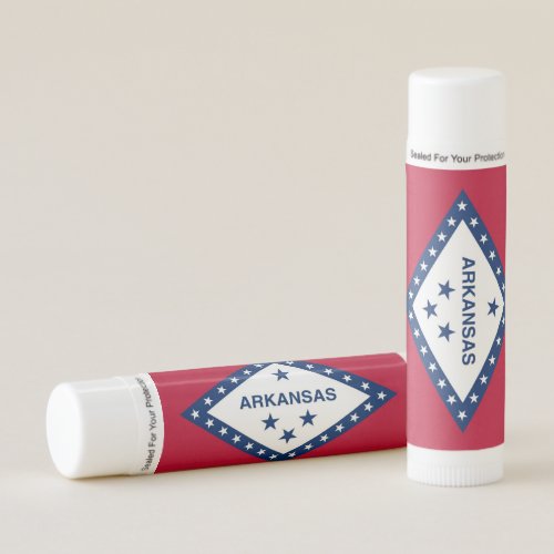 Patriotic Lip Balm flag of Arkansas USA