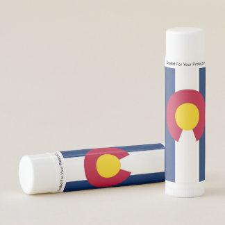 Patriotic Lip Balm flag of Colorado, USA