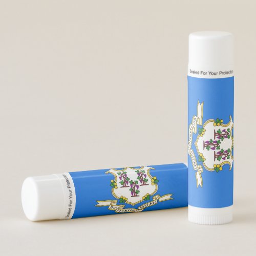 Patriotic Lip Balm flag of Connecticut USA