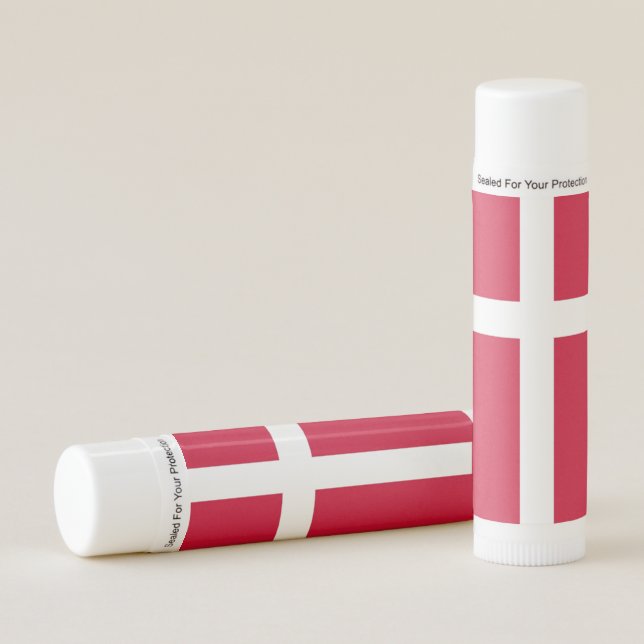 Patriotic Lip Balm flag of Denmark (Front)
