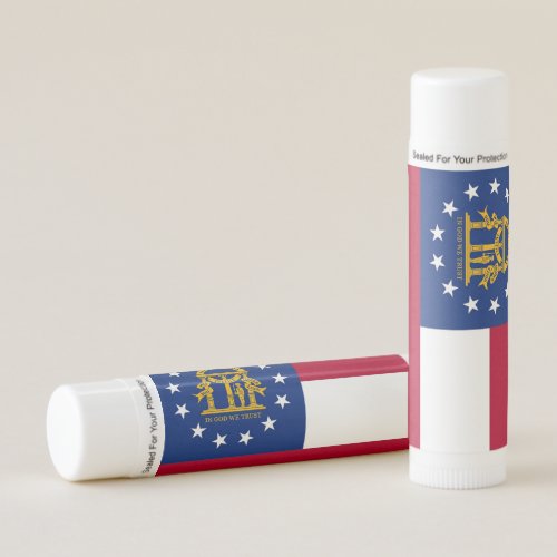 Patriotic Lip Balm flag of Georgia USA