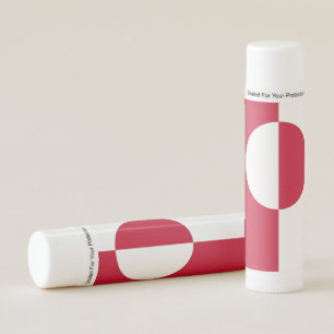 Patriotic Lip Balm flag of Greenland