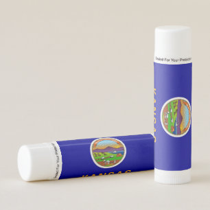 Patriotic Lip Balm flag of Kansas, USA