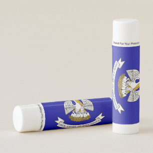 Patriotic Lip Balm flag of Louisiana, USA