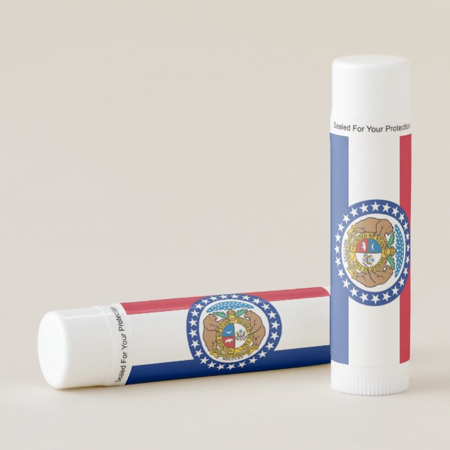 Patriotic Lip Balm flag of Missouri, USA (Front)