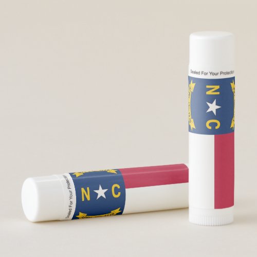 Patriotic Lip Balm flag of North Carolina USA