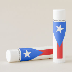 Patriotic Lip Balm flag of Puerto Rico, USA