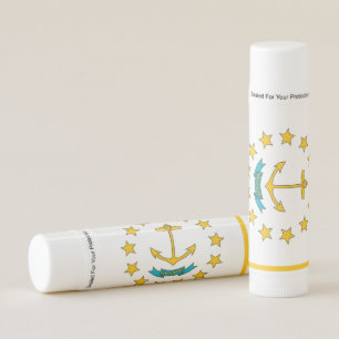 Patriotic Lip Balm flag of Rhode Island State, USA