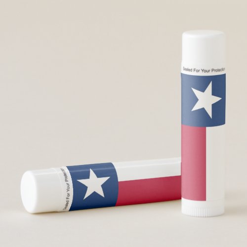 Patriotic Lip Balm flag of Texas USA