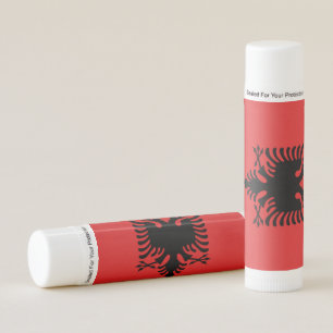 Patriotic Lip Balm with flag of Albania
