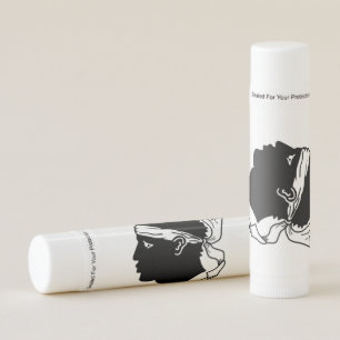 Patriotic Lip Balm with flag of Corsica, France