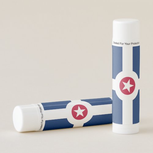 Patriotic Lip Balm with flag of Indianapolis