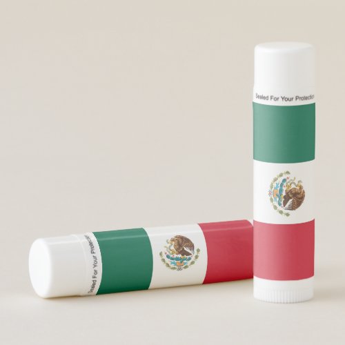 Patriotic Lip Balm with flag of Mexico