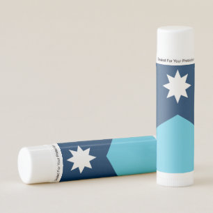 Patriotic Lip Balm with flag of Minnesota, USA