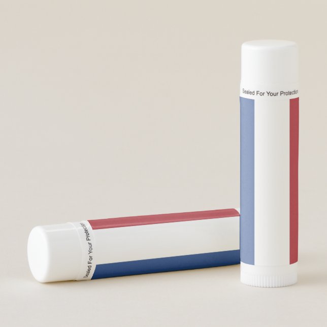 Patriotic Lip Balm with flag of Netherlands (Front)