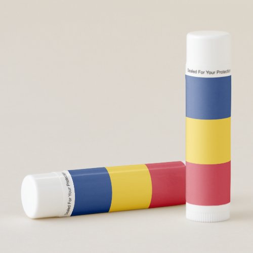 Patriotic Lip Balm with flag of Romania