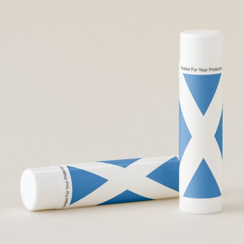 Patriotic Lip Balm with flag of Scotland